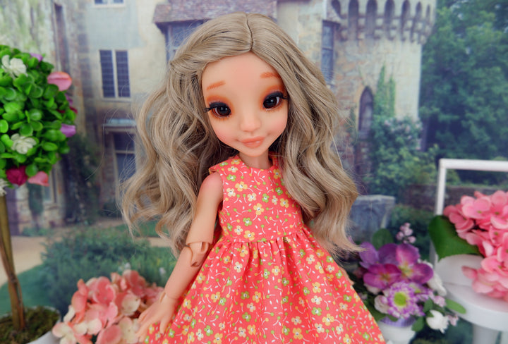 Tangerine Dream - dress with shoes for Ava BJD doll