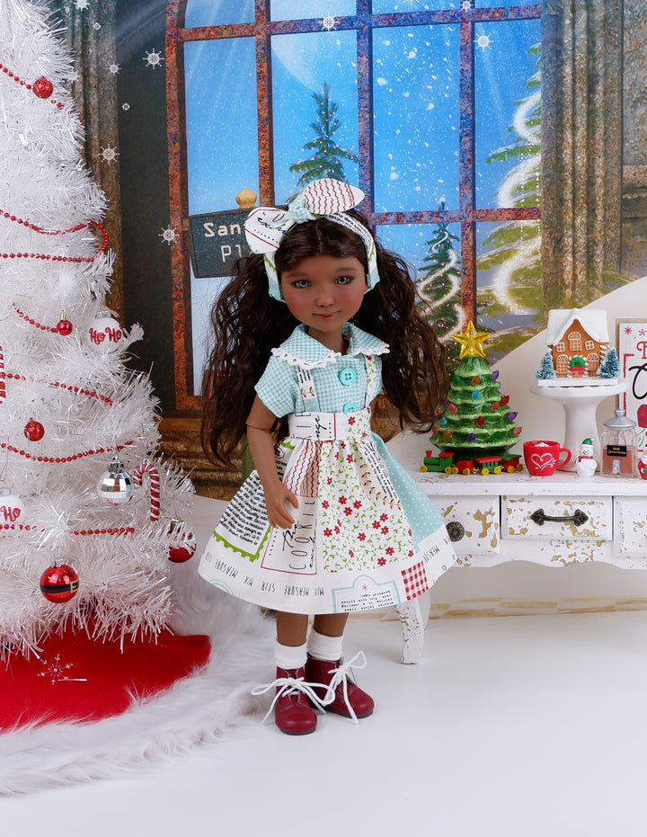 The Cookie Exchange - blouse & jumper with boots for Ruby Red Fashion Friends doll