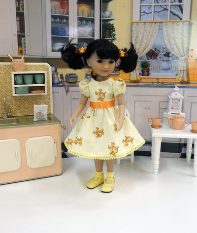 Tigger Yellow - dress with shoes for Ruby Red Fashion Friends doll
