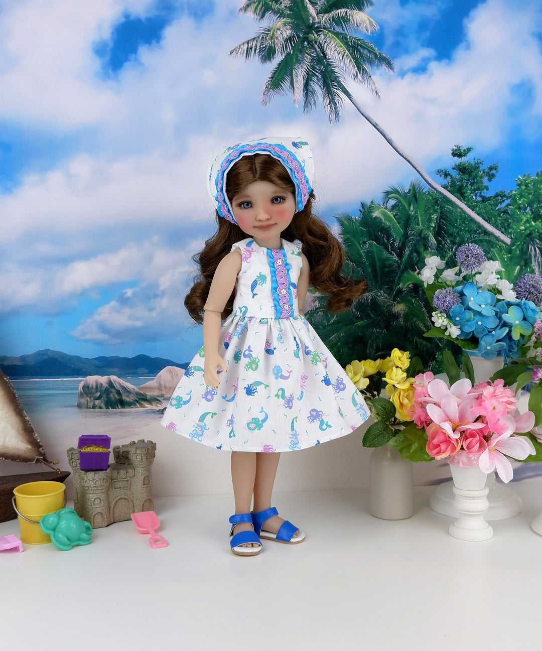 Tiny Mermaid - dress with shoes for Ruby Red Fashion Friends doll
