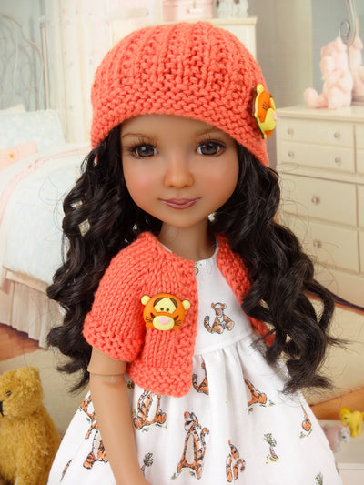 Tiny Tigger - dress and sweater with shoes for Ruby Red Fashion Friends doll