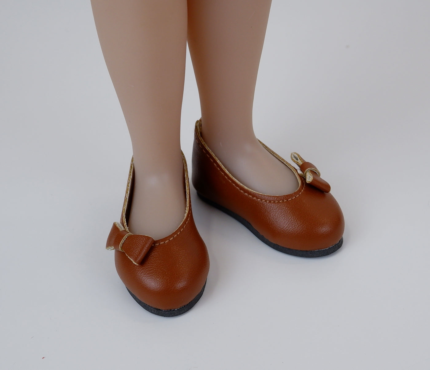 Bow Toe Ballet Flats - Toffee