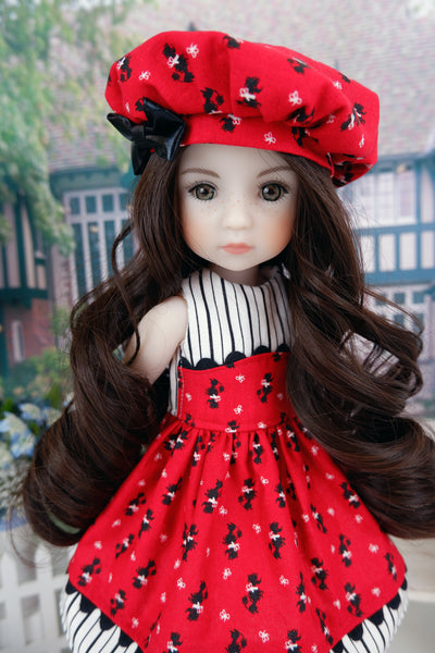 Toy Poodle - dress with shoes for Ruby Red Fashion Friends doll
