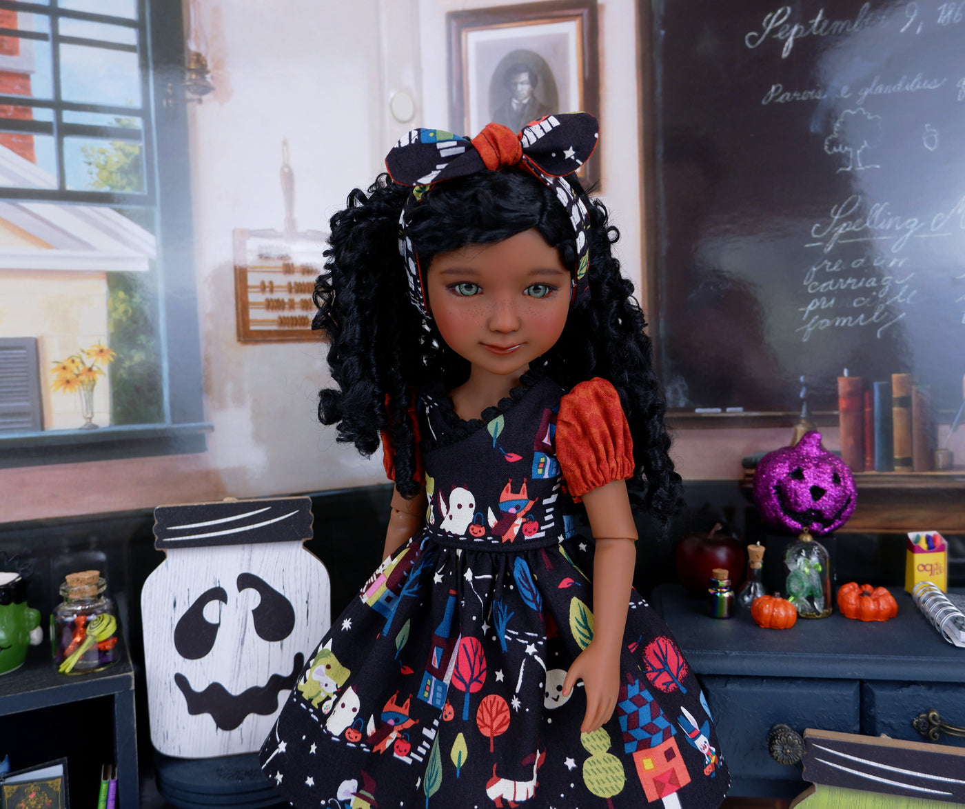 Trick or Treaters - dress with boots for Ruby Red Fashion Friends doll