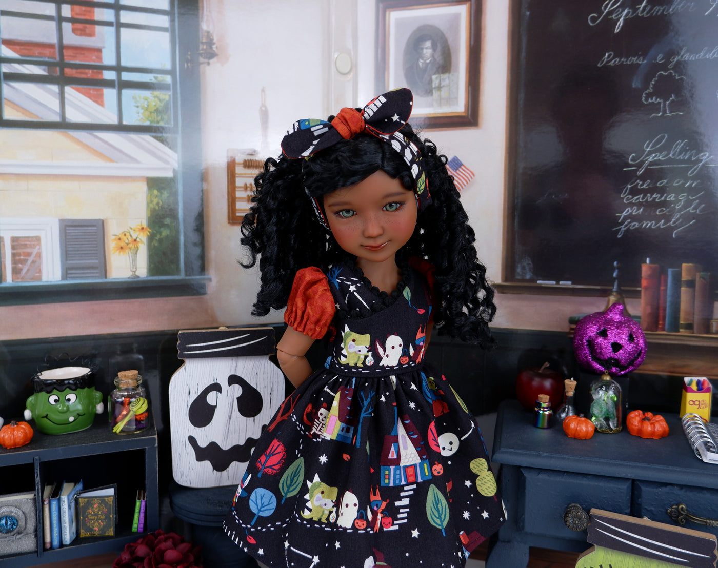 Trick or Treaters - dress with boots for Ruby Red Fashion Friends doll