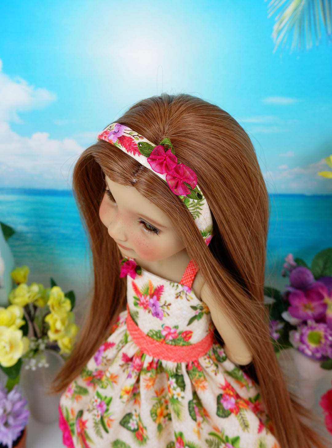Tropic Bouquet - dress with shoes for Ruby Red Fashion Friends doll