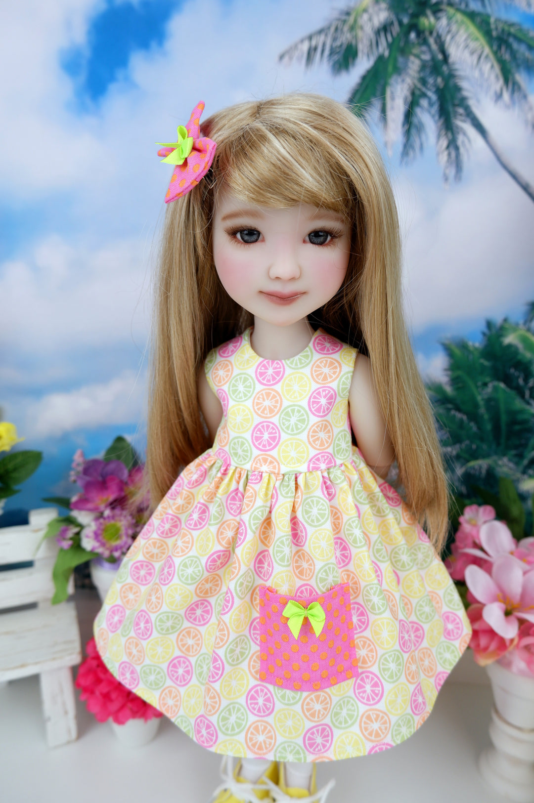 Tropic Citrus - dress with shoes for Ruby Red Fashion Friends doll
