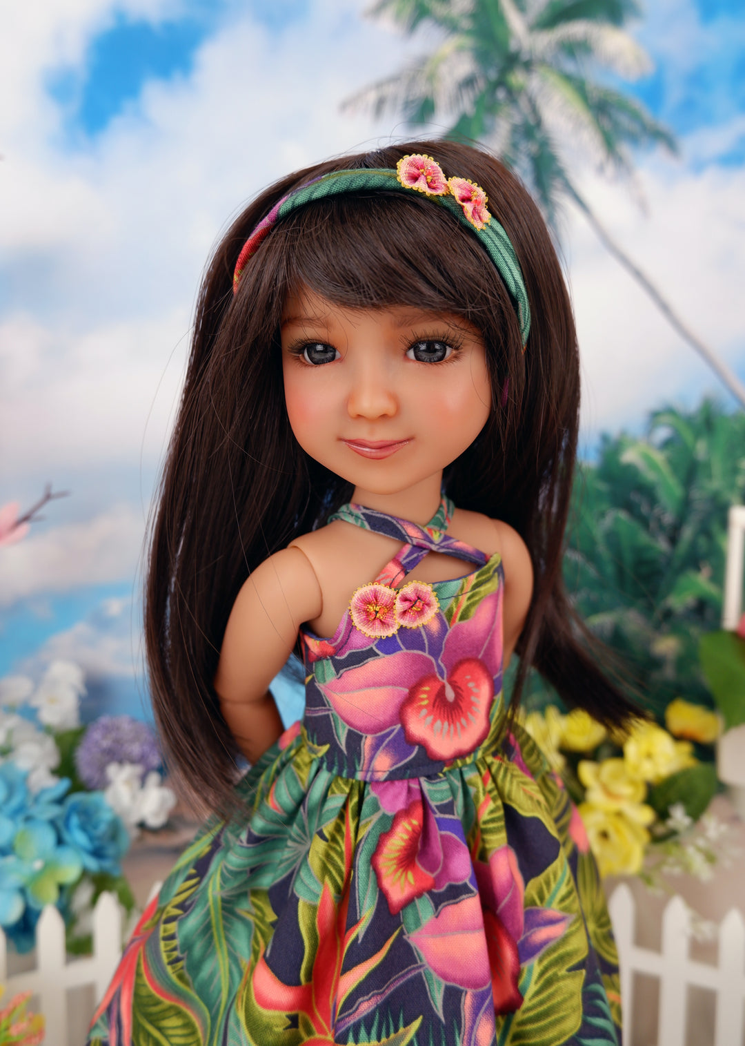 Tropic Orchid - dress with shoes for Ruby Red Fashion Friends doll