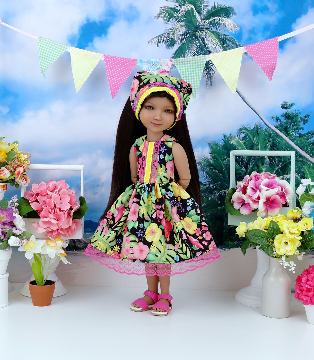 Tropic Paradise - dress with sandals for Ruby Red Fashion Friends doll