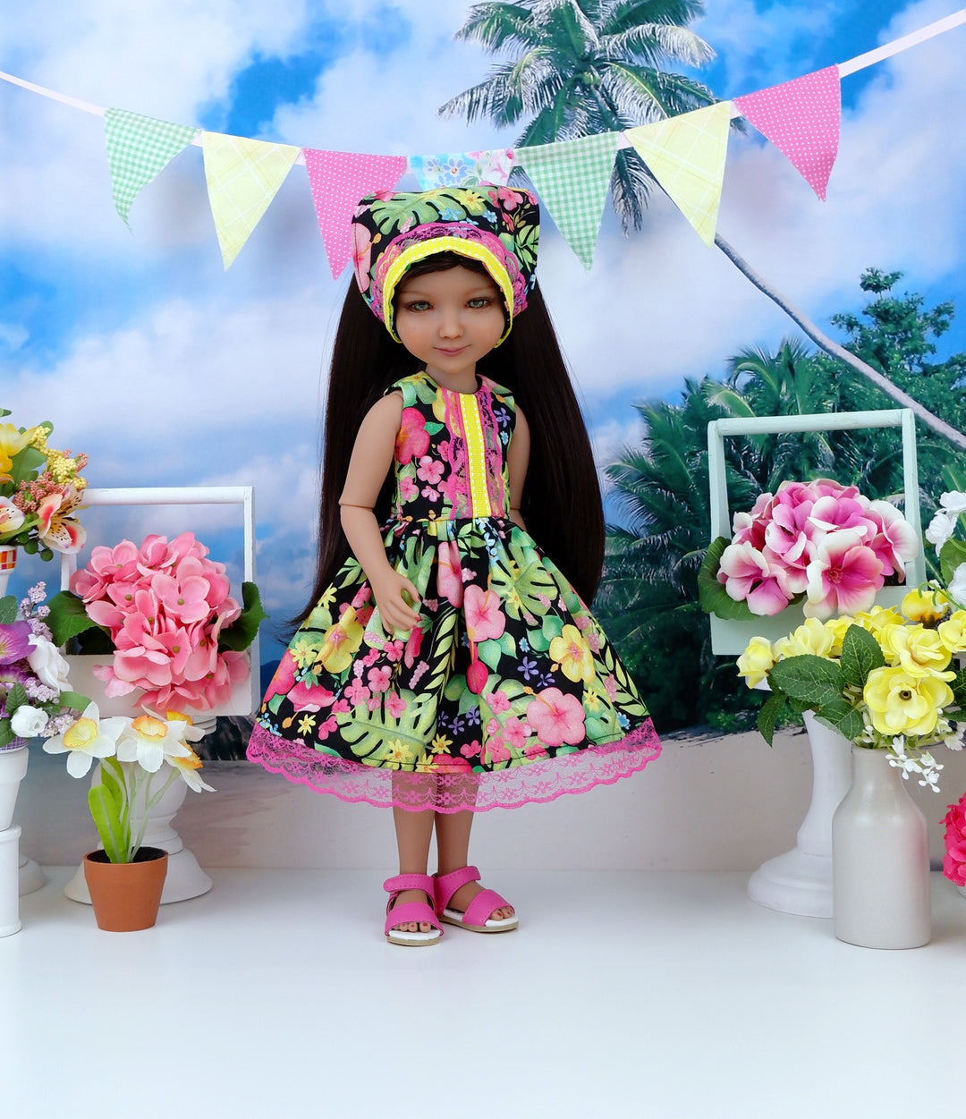 Tropic Paradise - dress with sandals for Ruby Red Fashion Friends doll