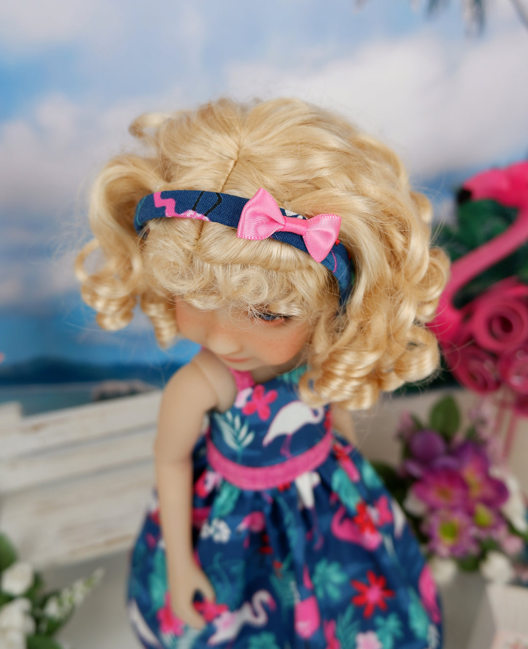 Tropical Flamingo - dress with shoes for Ruby Red Fashion Friends doll