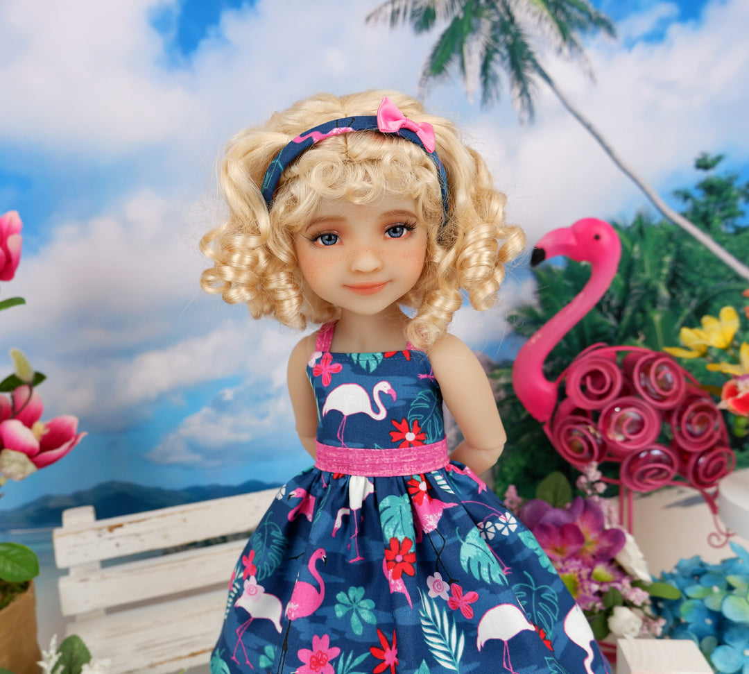 Tropical Flamingo - dress with shoes for Ruby Red Fashion Friends doll