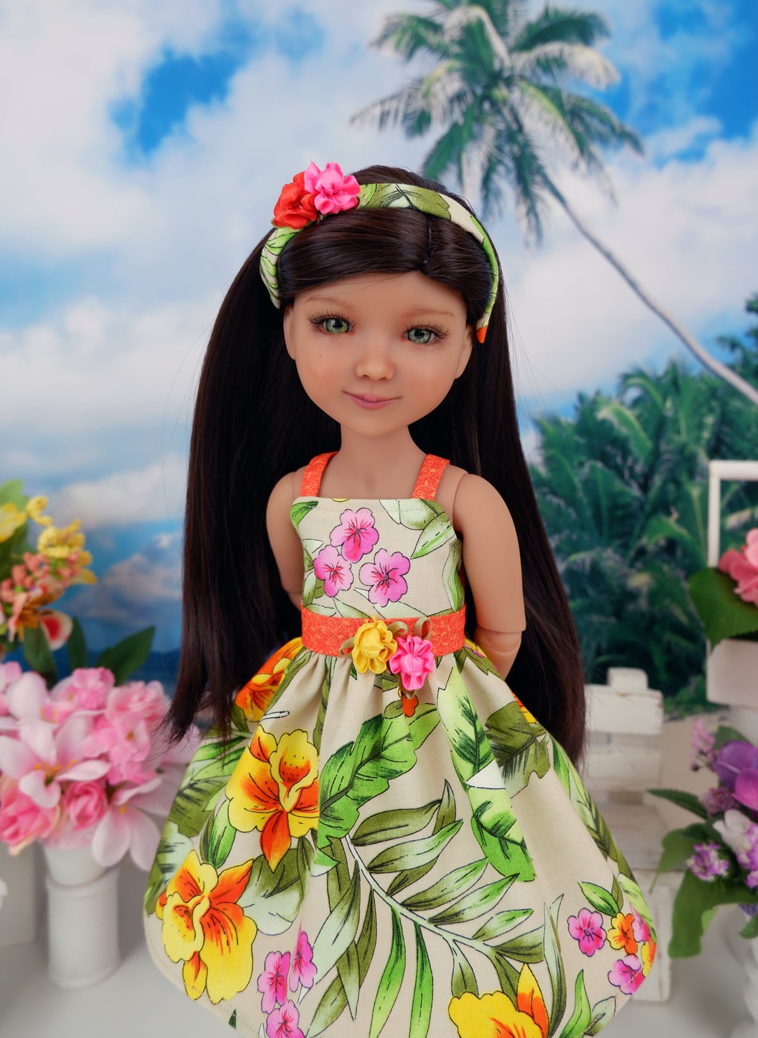 Tropical Island - dress with shoes for Ruby Red Fashion Friends doll