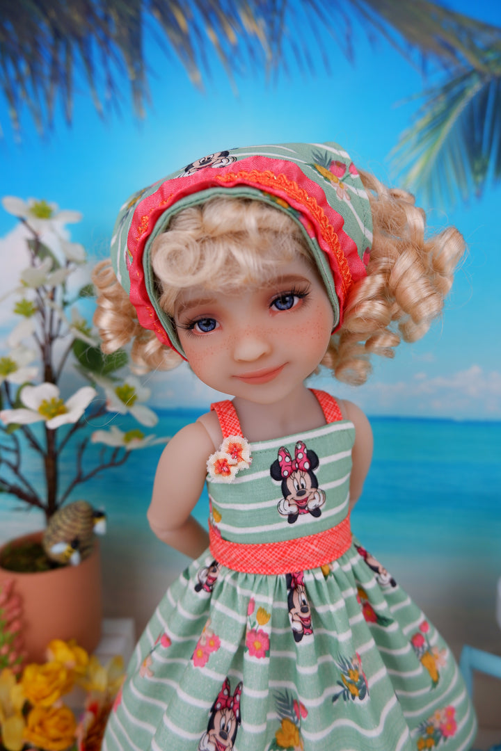 Tropical Minnie - dress with shoes for Ruby Red Fashion Friends doll