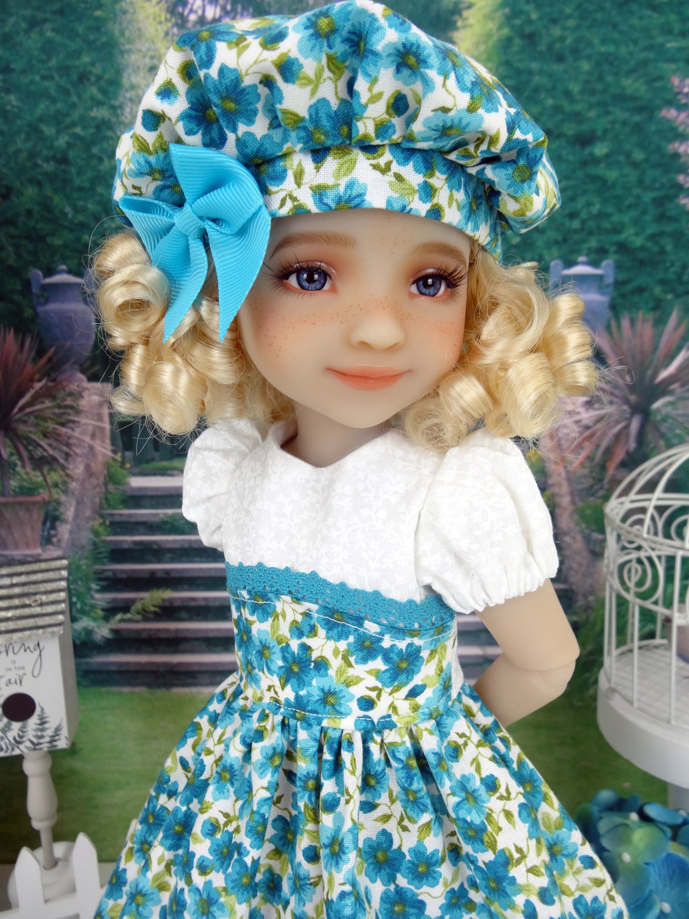 Turquoise in Spring - dress and shoes for Ruby Red Fashion Friends doll