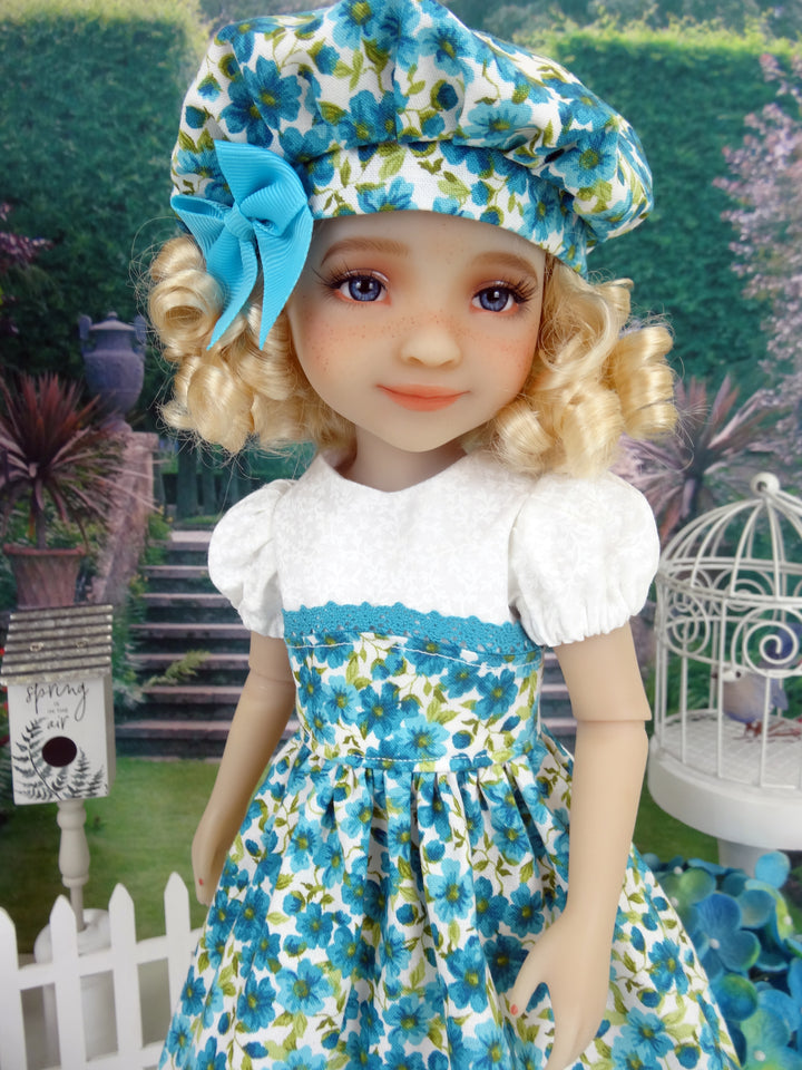 Turquoise in Spring - dress and shoes for Ruby Red Fashion Friends doll