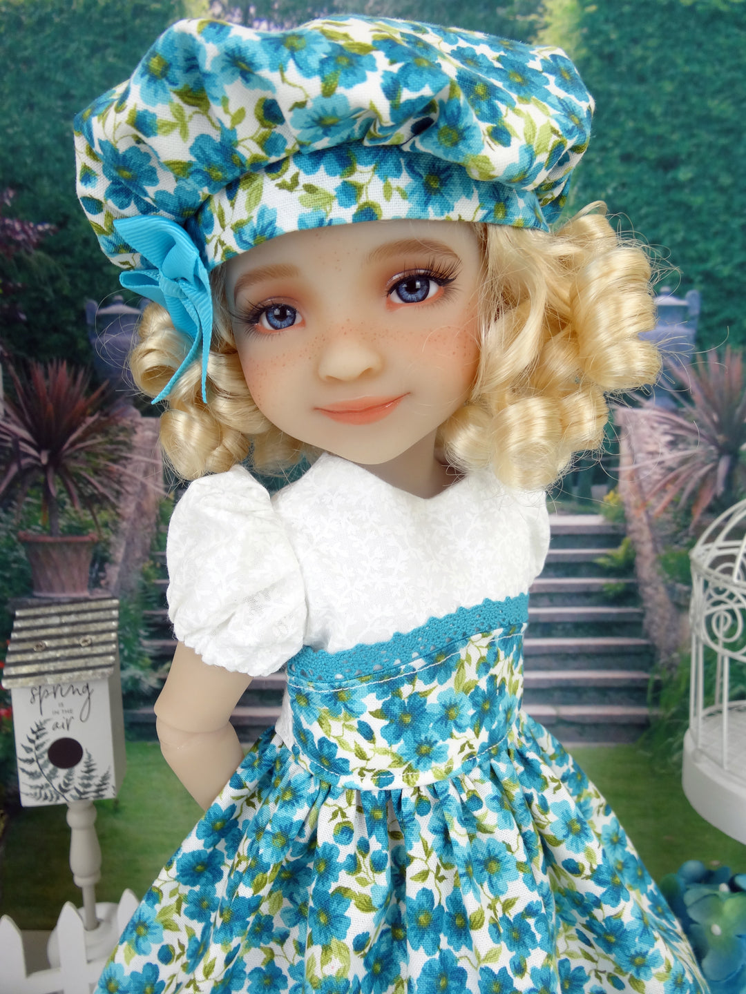 Turquoise in Spring - dress and shoes for Ruby Red Fashion Friends doll