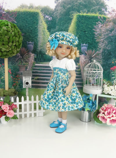 Turquoise in Spring - dress and shoes for Ruby Red Fashion Friends doll