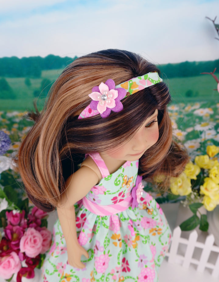 Tutti Frutti Flowers - dress with shoes for Ruby Red Fashion Friends doll