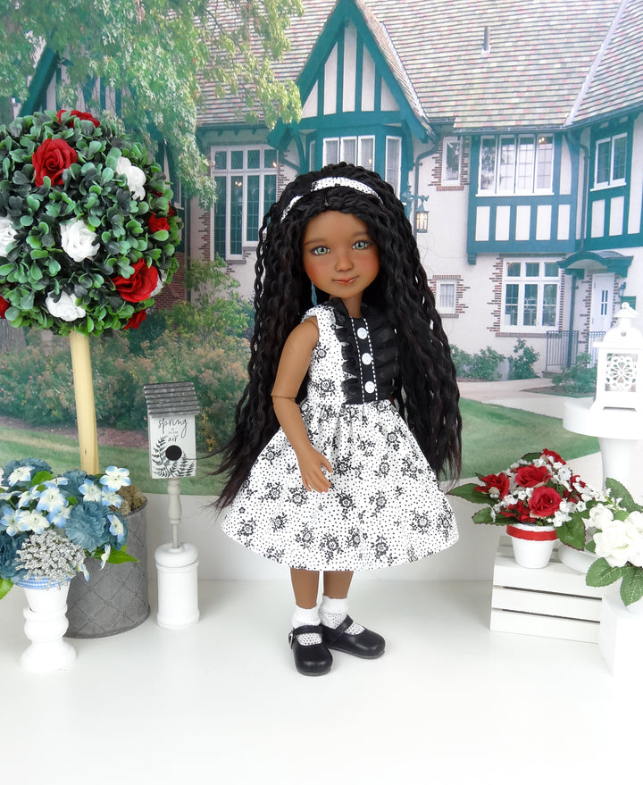 Tuxedo Flowers - dress with shoes for Ruby Red Fashion Friends doll