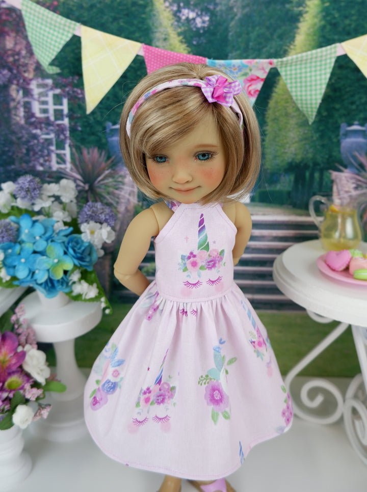 Unicorn Crown - dress with shoes for Ruby Red Fashion Friends doll