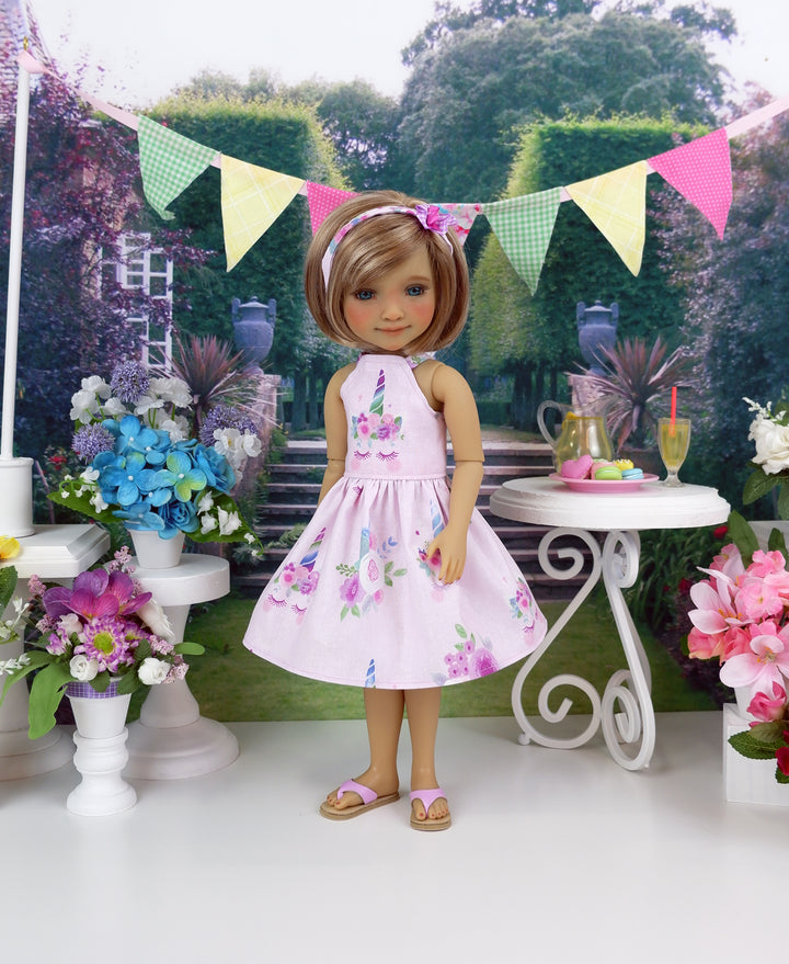 Unicorn Crown - dress with shoes for Ruby Red Fashion Friends doll