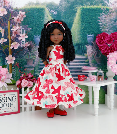 Valentine Delivery - dress with shoes for Ruby Red Fashion Friends doll