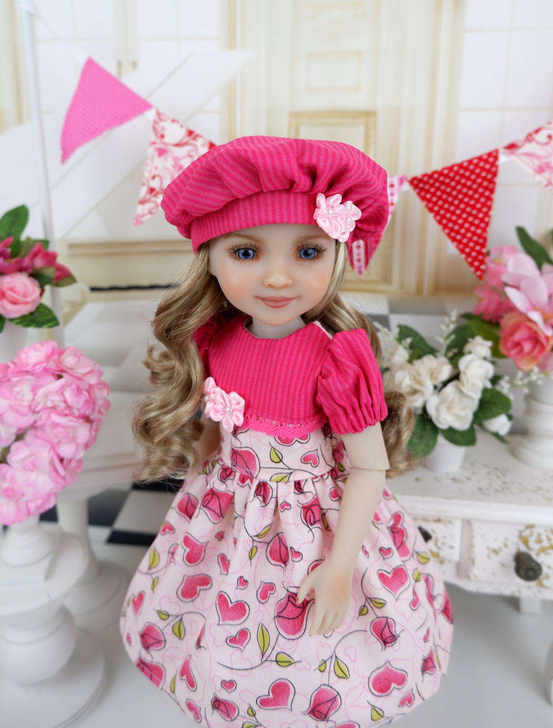 Valentine Roses - dress with shoes for Ruby Red Fashion Friends doll