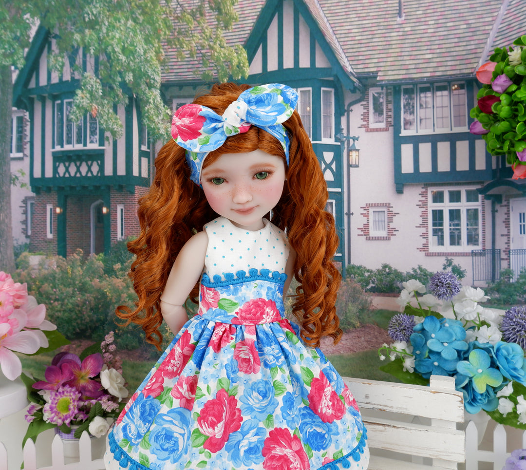 Vibrant Spring - dress and shoes for Ruby Red Fashion Friends doll