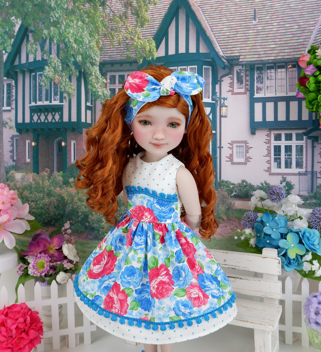 Vibrant Spring - dress and shoes for Ruby Red Fashion Friends doll