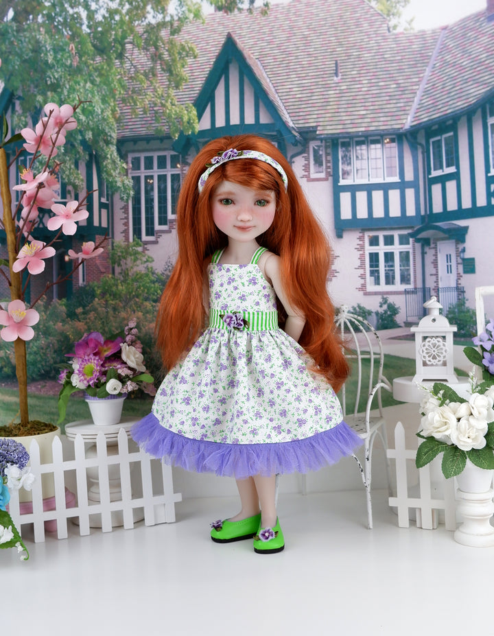 Violet Meadow - dress with shoes for Ruby Red Fashion Friends doll