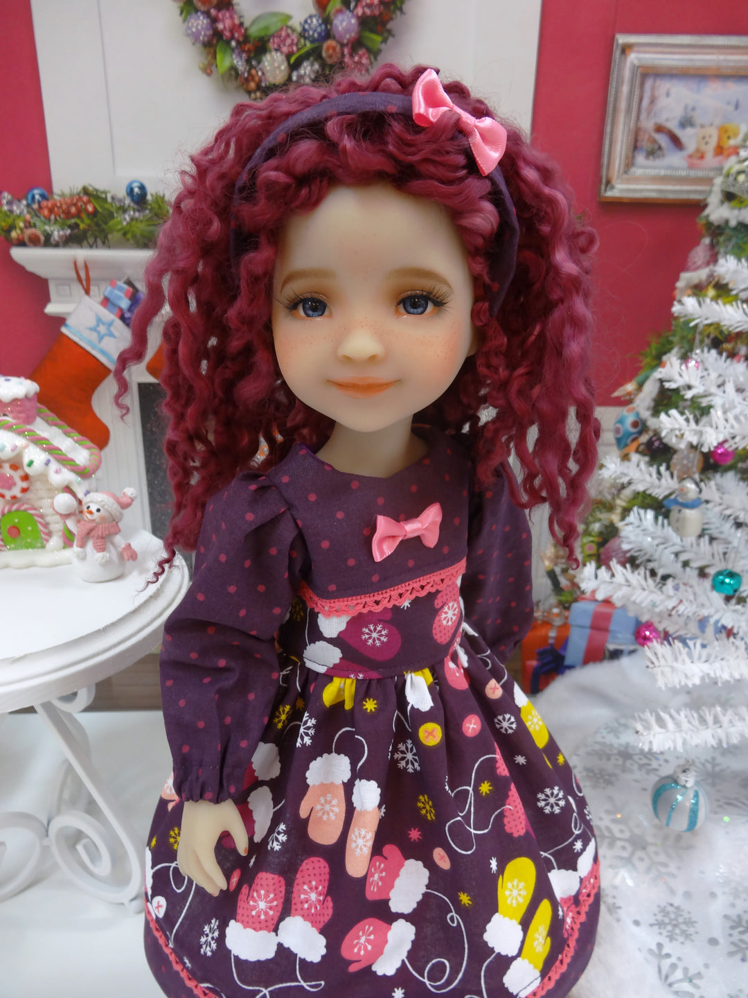Warm Mittens - dress ensemble for Ruby Red Fashion Friends doll