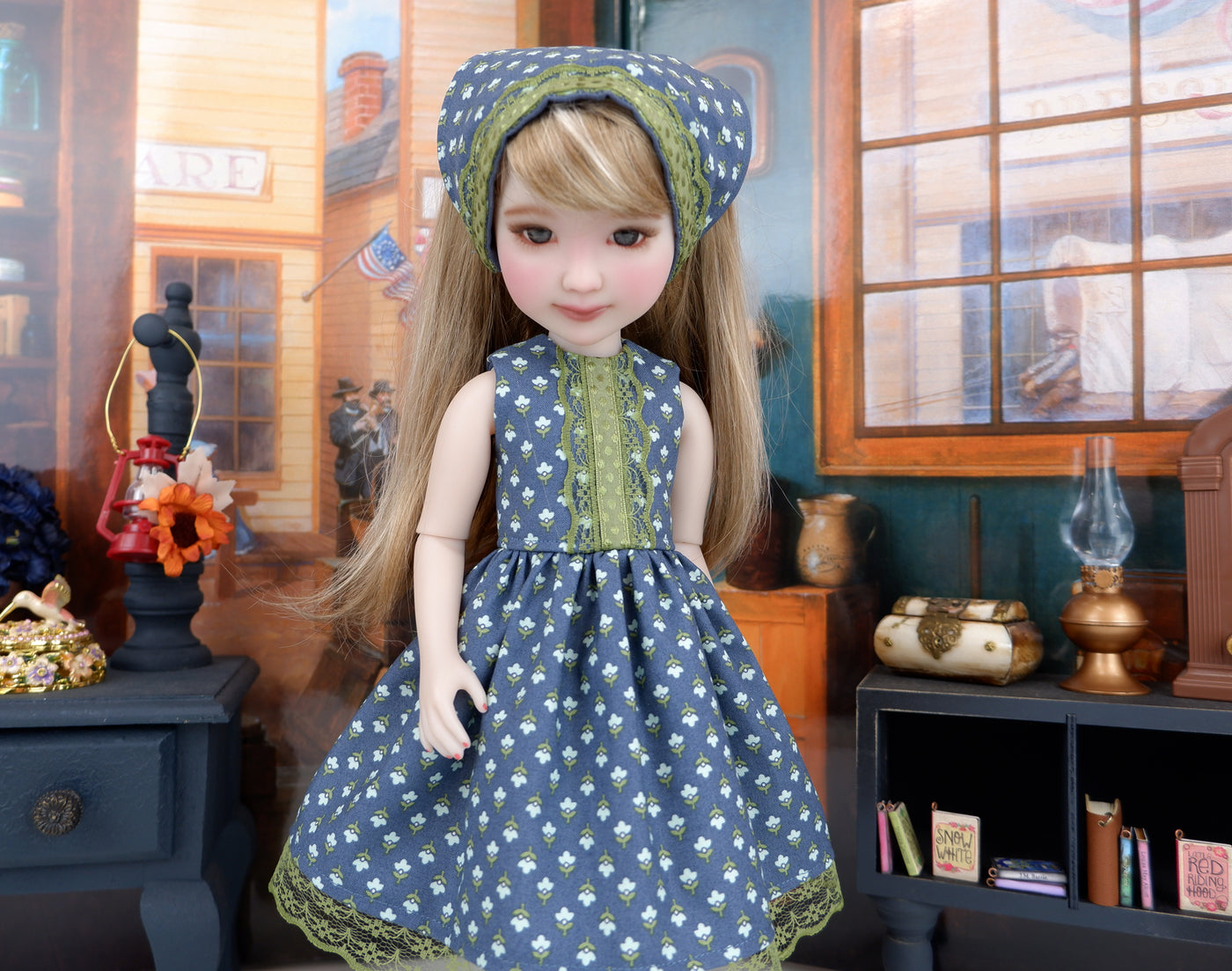 Wee Flowers - dress with shoes for Ruby Red Fashion Friends doll
