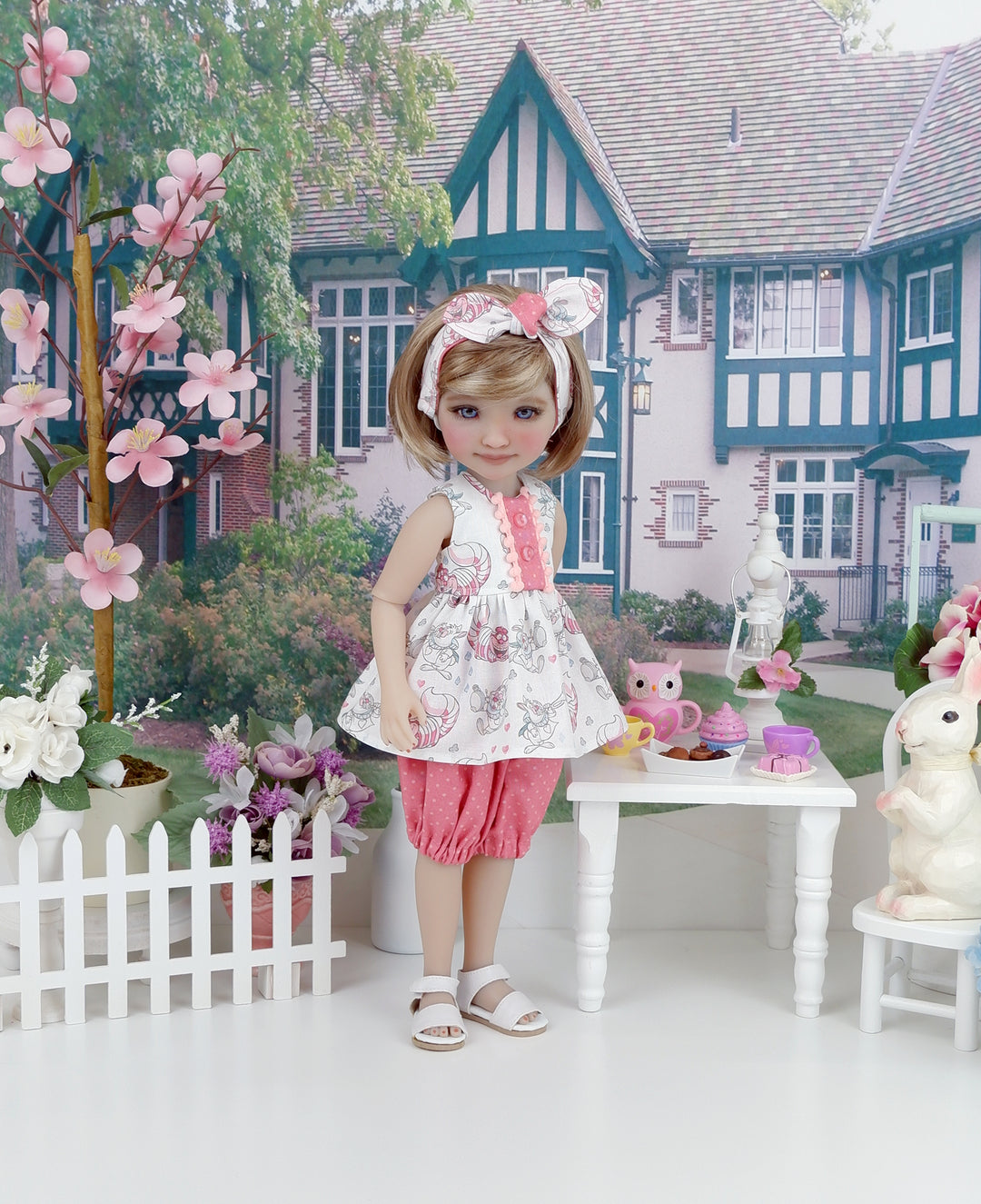 We're All Mad - top & bloomers with sandals for Ruby Red Fashion Friends doll