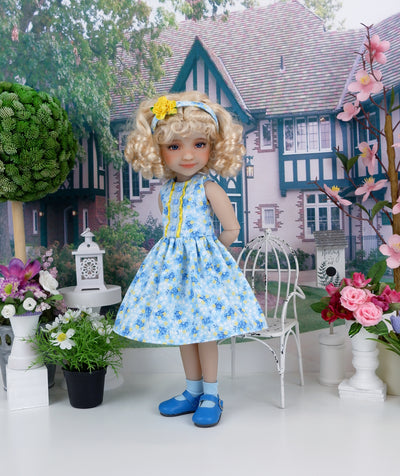 Wild Blue Yonder - dress with shoes for Ruby Red Fashion Friends doll