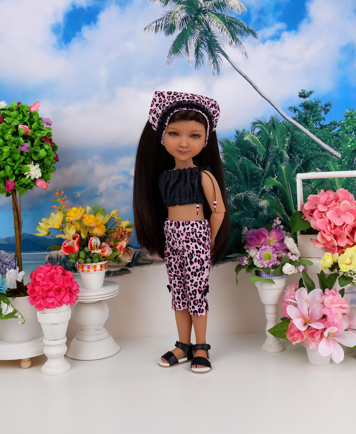 Wild Thing - crop top & capris with shoes for Ruby Red Fashion Friends doll