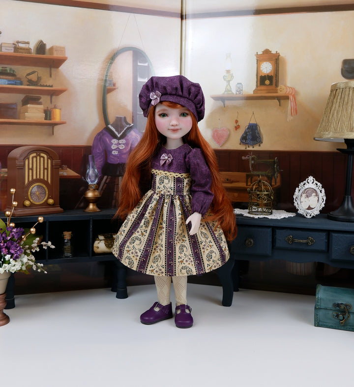Wildflower Paisley - dress with shoes for Ruby Red Fashion Friends doll