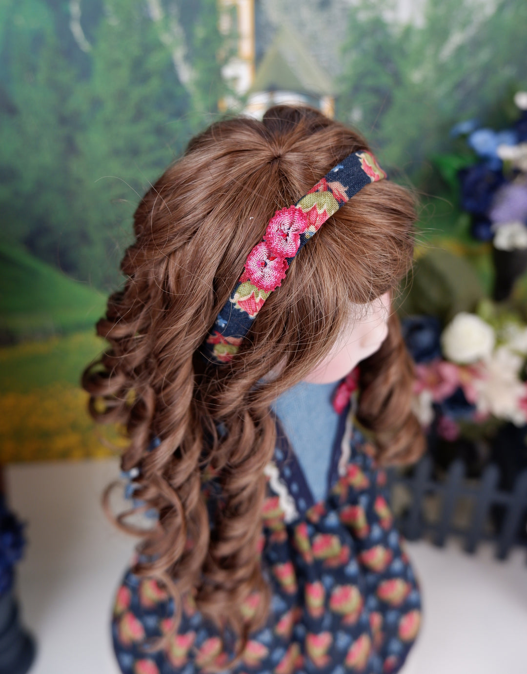 Williamsburg Floral - dress with boots for Ruby Red Fashion Friends doll