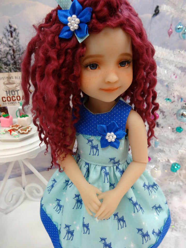 Winter Deer - dress for Ruby Red Fashion Friends doll