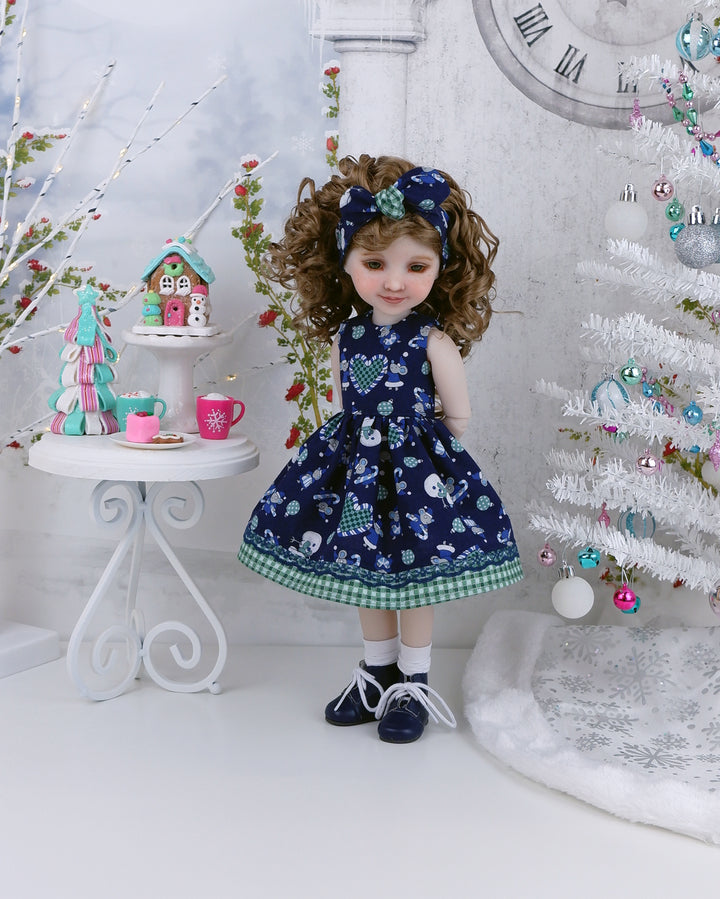 Winter Mice - dress with boots for Ruby Red Fashion Friends doll
