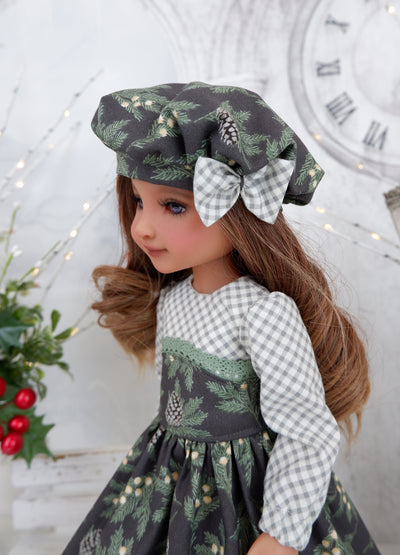 Winter Pine - dress with boots for Ruby Red Fashion Friends doll