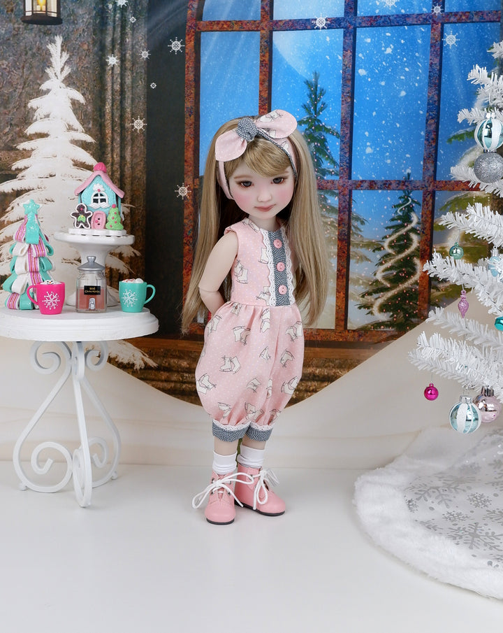 Winter Skates - romper with boots for Ruby Red Fashion Friends doll