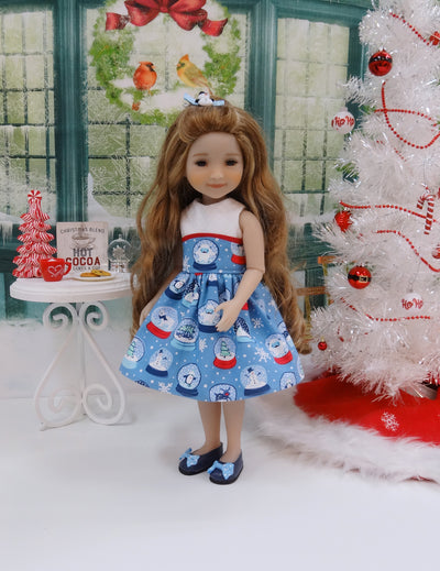 Winter Snow Globe - dress with shoes for Ruby Red Fashion Friends doll