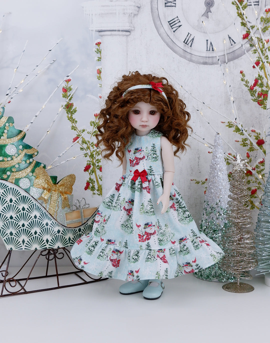 Winter Snowman - dress with shoes for Ruby Red Fashion Friends doll