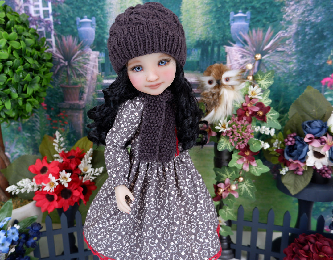Winter Thorns - dress ensemble with boots for Ruby Red Fashion Friends doll