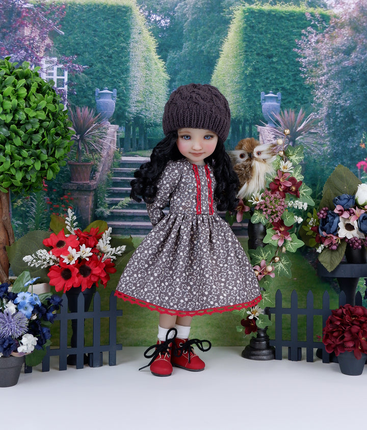 Winter Thorns - dress ensemble with boots for Ruby Red Fashion Friends doll