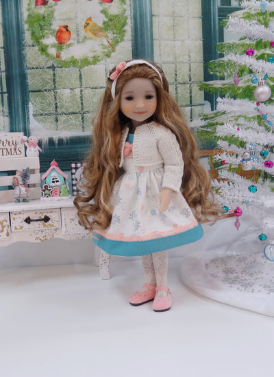 Winter's Gifts - dress & sweater ensemble for Ruby Red Fashion Friends doll