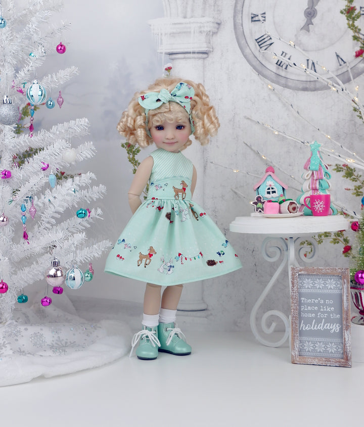 Woodland Winter - dress with boots for Ruby Red Fashion Friends doll