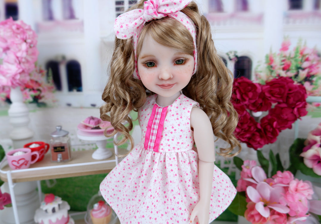 You are Loved - top & bloomers with shoes for Ruby Red Fashion Friends doll